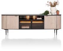 Dressoir ARAMON - Zwart/Hout XOO 46406NAT