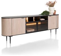 Dressoir ARAMON - Zwart/Hout XOO 46406NAT