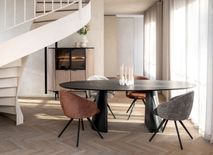 Highboard ARAMON - Zwart/Hout XOO 46410NAT