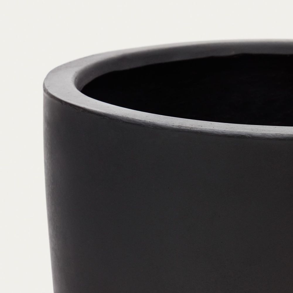 Bloempot AIGUABLAVA - Zwart KAV D1800059PR01