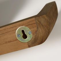 Set 2 planken SHAMEL - Massief Teak/Walnoot KAV AB0138M41