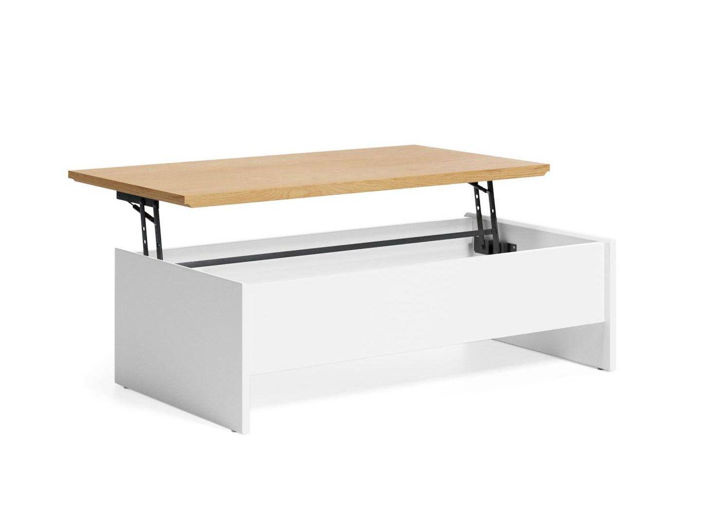Salontafel met lift-up blad ABILEN - Eik fineer/Wi KAV T0500002MM05