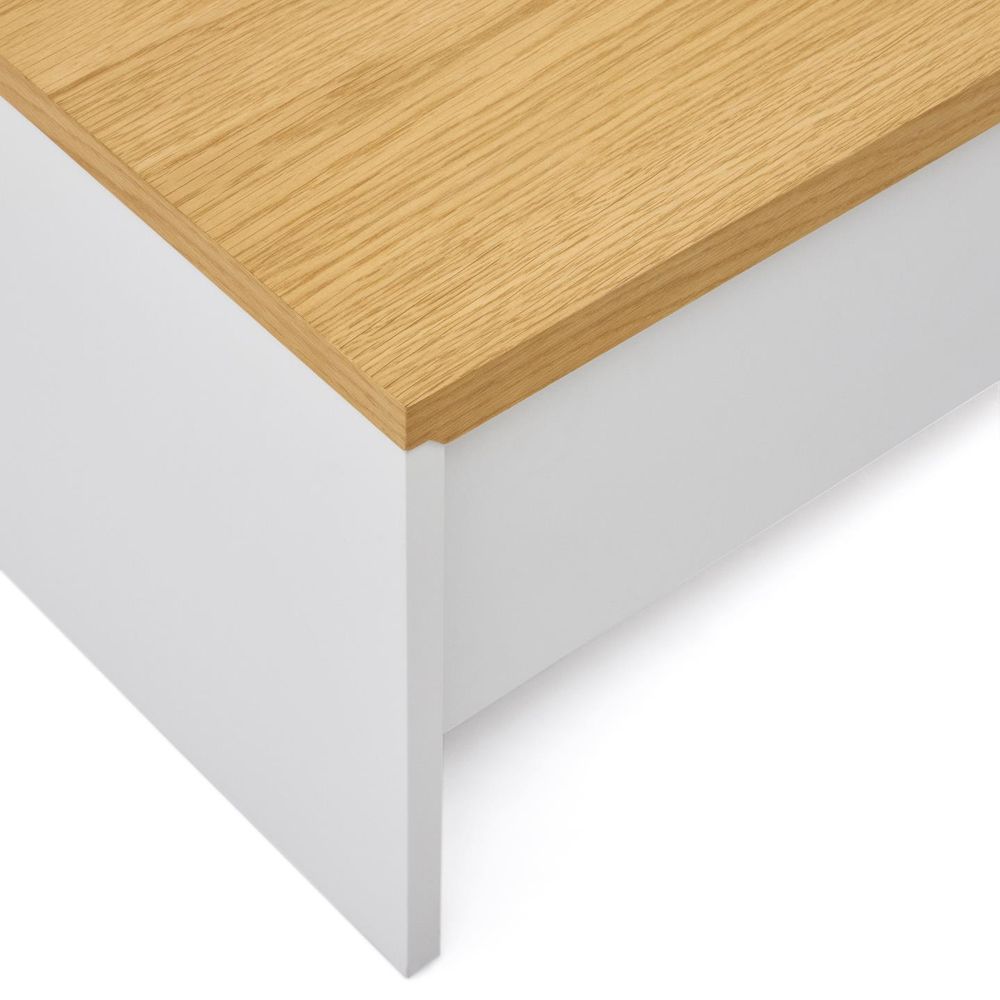 Salontafel met lift-up blad ABILEN - Eik fineer/Wi KAV T0500002MM05