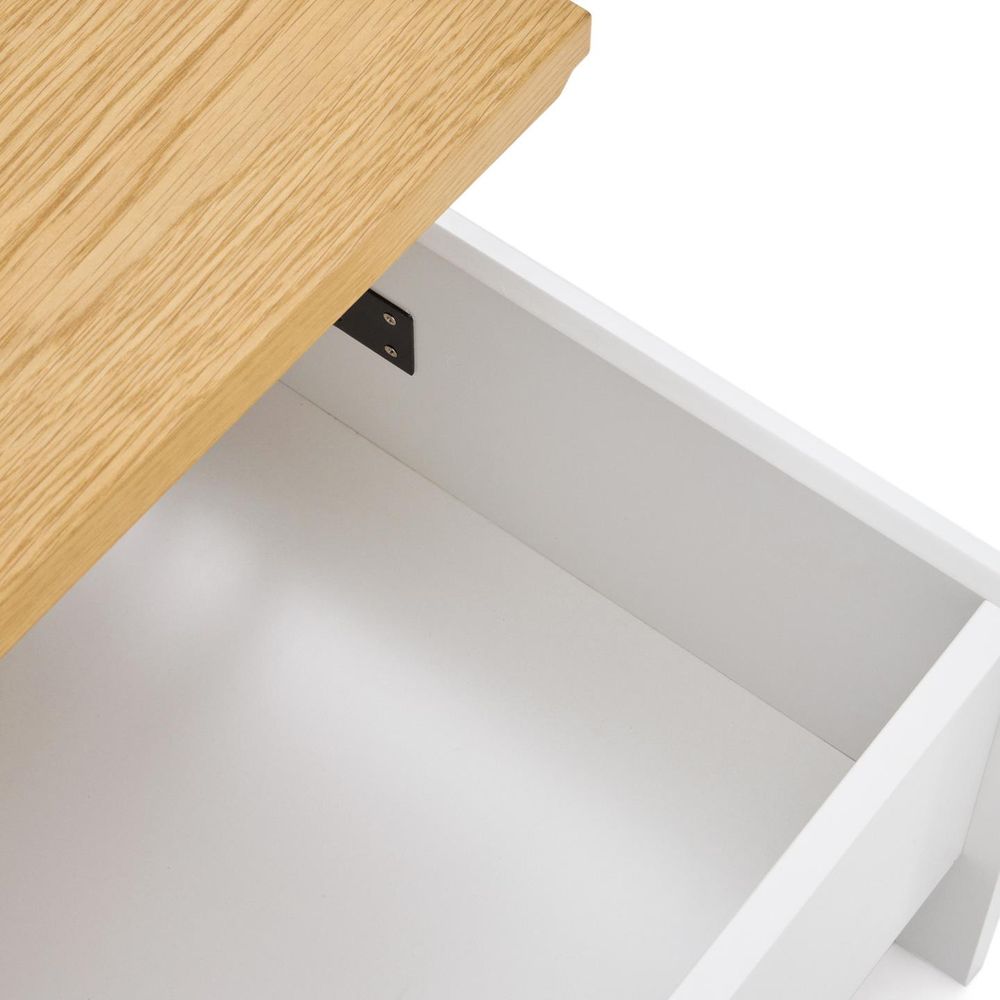 Salontafel met lift-up blad ABILEN - Eik fineer/Wi KAV T0500002MM05