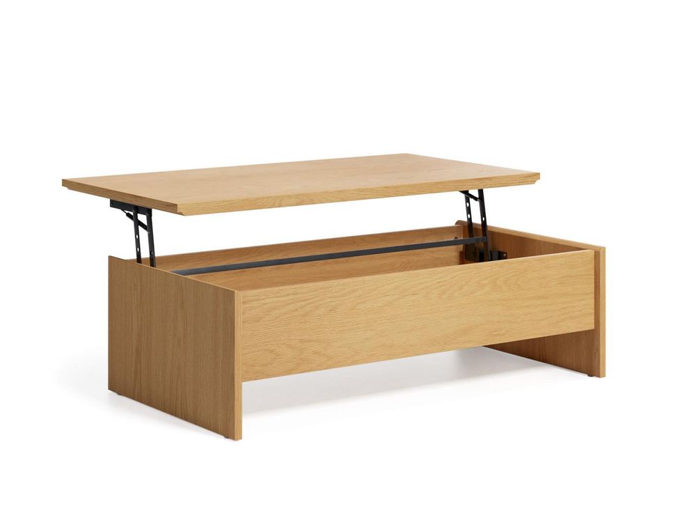 Salontafel met lift-up blad ABILEN - Eik fineer/Wi KAV T0500002MM46