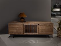 Tv-kast SLATO - Old Teak EVA-37-000003