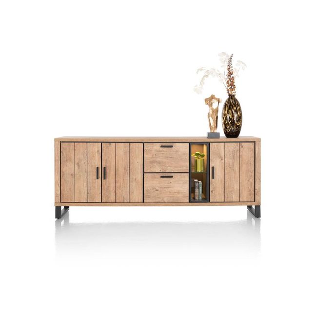 Dressoir PAVAROTTI - Hout/Zwart