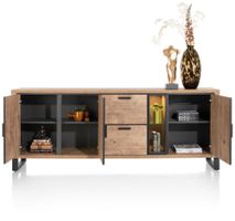 Dressoir PAVAROTTI - Hout/Zwart HEH 46488BRN