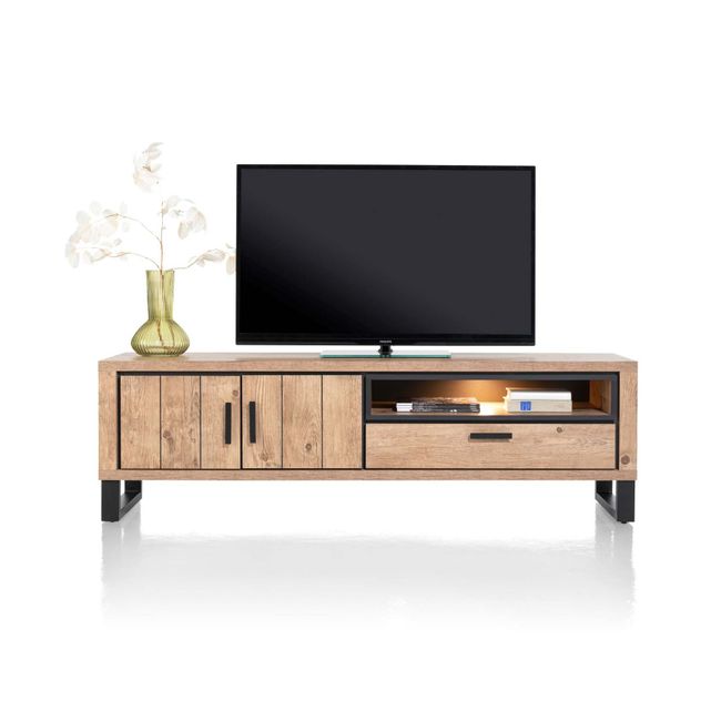 Tv-meubel PAVAROTTI - Hout/Zwart