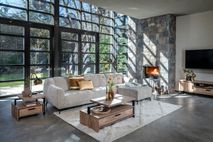 Tv-meubel PAVAROTTI - Hout/Zwart HEH 46491BRN