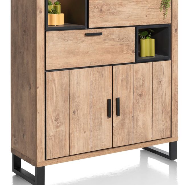 Barkast PAVAROTTI - Hout/Zwart