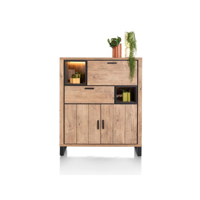 Barkast PAVAROTTI - Hout/Zwart