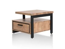 Bijzettafel PAVAROTTI - Hout/Zwart HEH 46498BRN