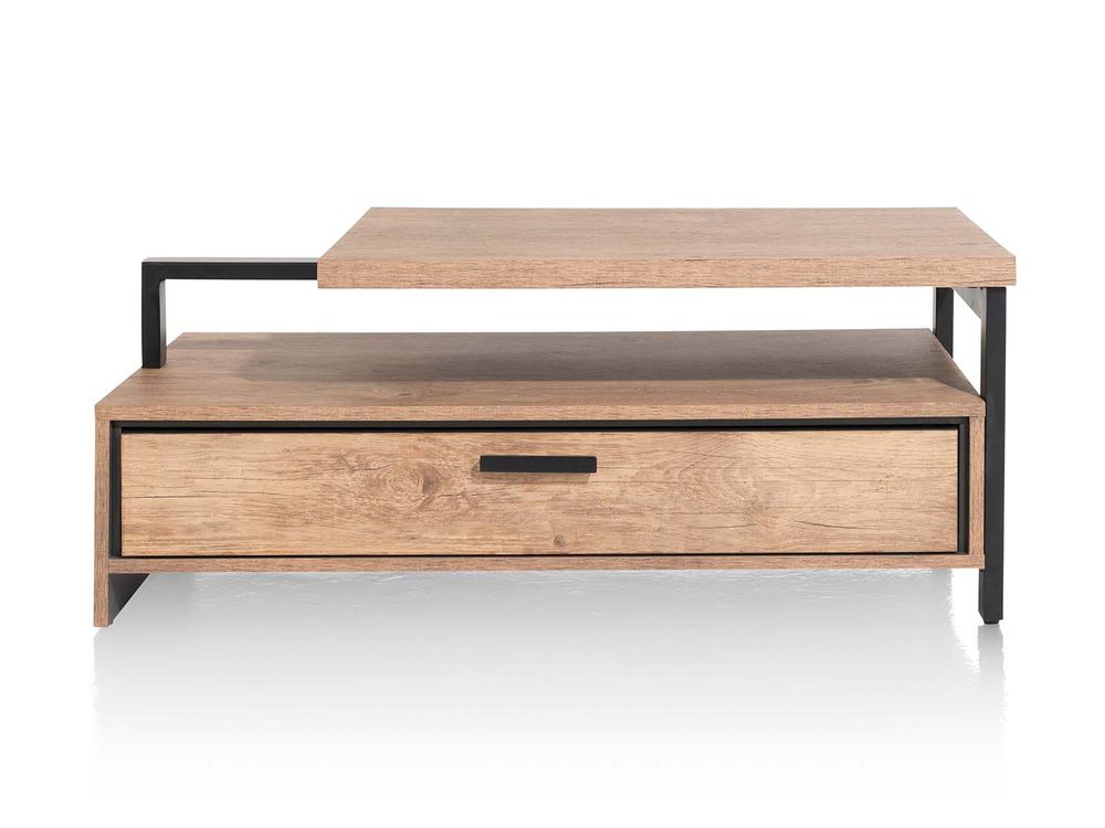 Salontafel PAVAROTTI - Hout/Zwart HEH 46499BRN