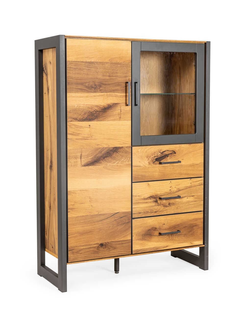 Vitrinekast FINLAND - Balkeneik fineer HAV-2-000005