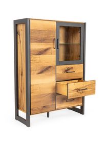 Vitrinekast FINLAND - Balkeneik fineer HAV-2-000005