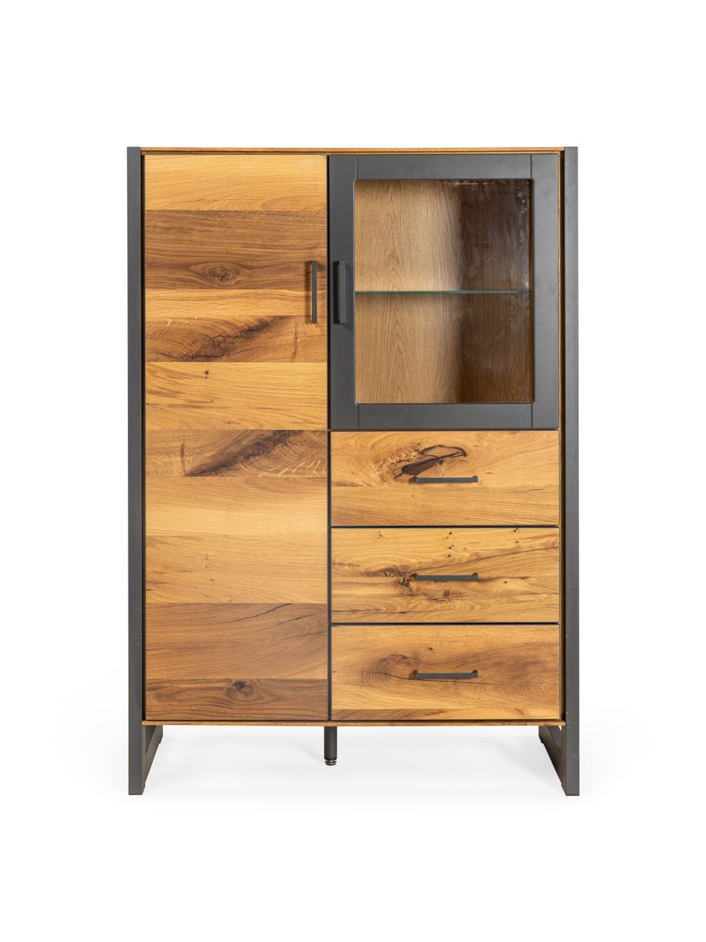 Vitrinekast FINLAND - Balkeneik fineer HAV-2-000005