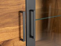 Vitrinekast FINLAND - Balkeneik fineer HAV-2-000005