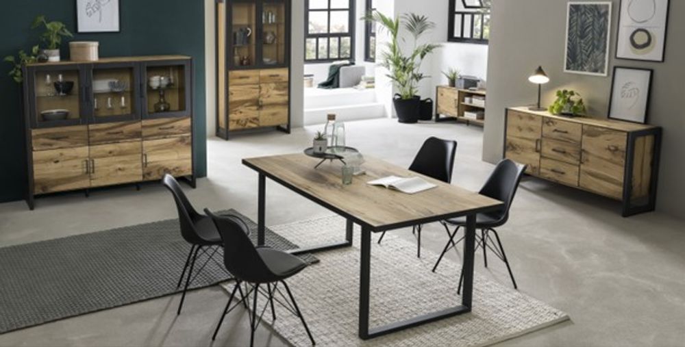 Vitrinekast FINLAND - Balkeneik fineer HAV-2-000005