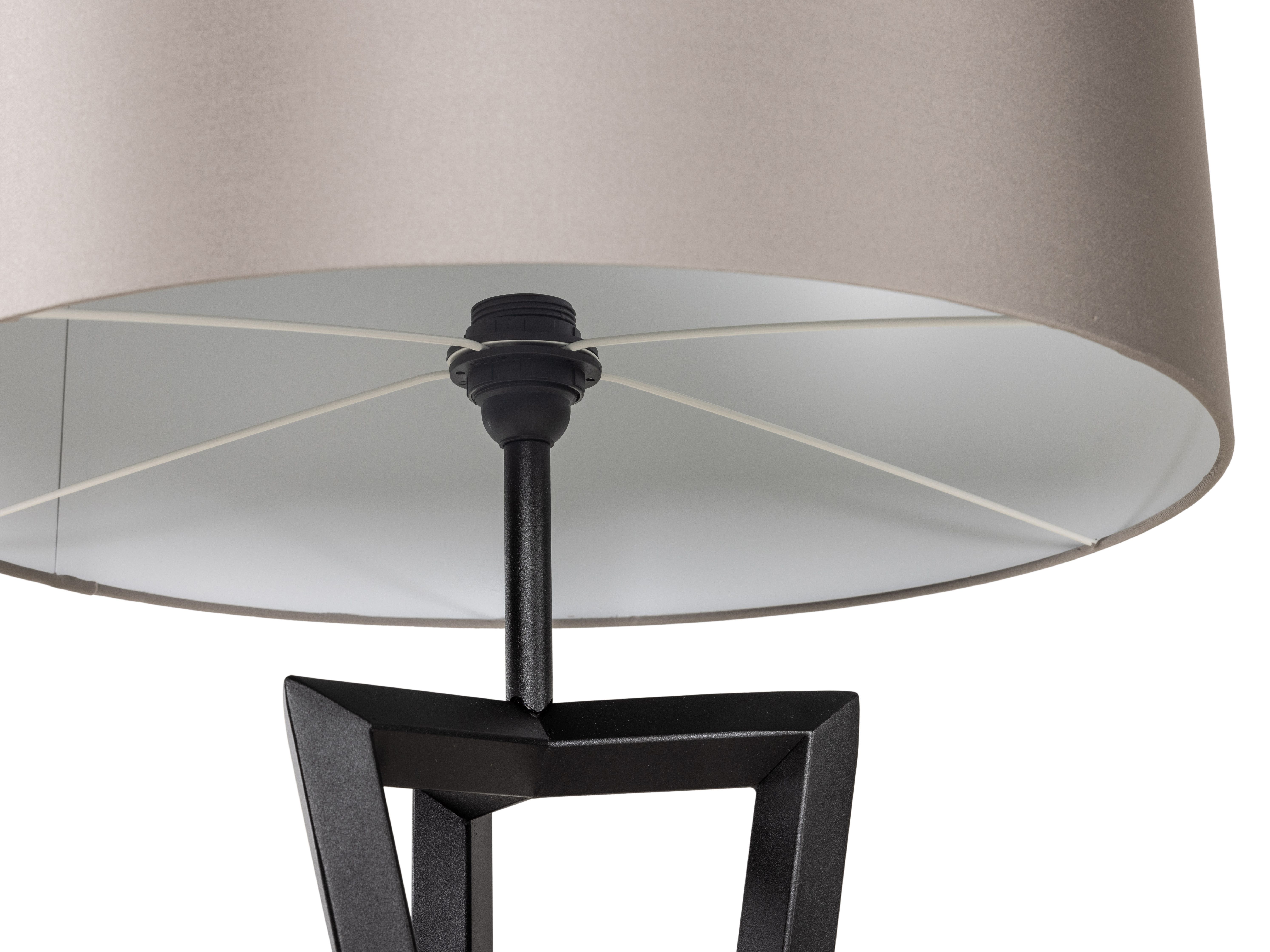 Vloerlamp ATRANI - Taupe/Zwart