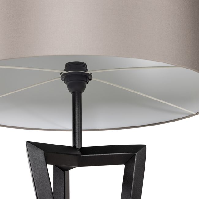 Vloerlamp ATRANI - Taupe/Zwart