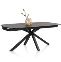 Uitschuifbare eetkamertafel MONTELLO - Zwart marme XOO 45813ZWA