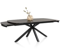 Uitschuifbare eetkamertafel MONTELLO - Zwart marme XOO 45813ZWA