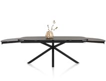 Uitschuifbare eetkamertafel MONTELLO - Zwart marme XOO 45813ZWA