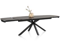 Uitschuifbare eetkamertafel MONTELLO - Zwart marme XOO 45813ZWA