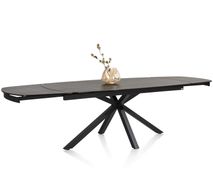 Uitschuifbare eetkamertafel MONTELLO - Zwart marme XOO 45813ZWA