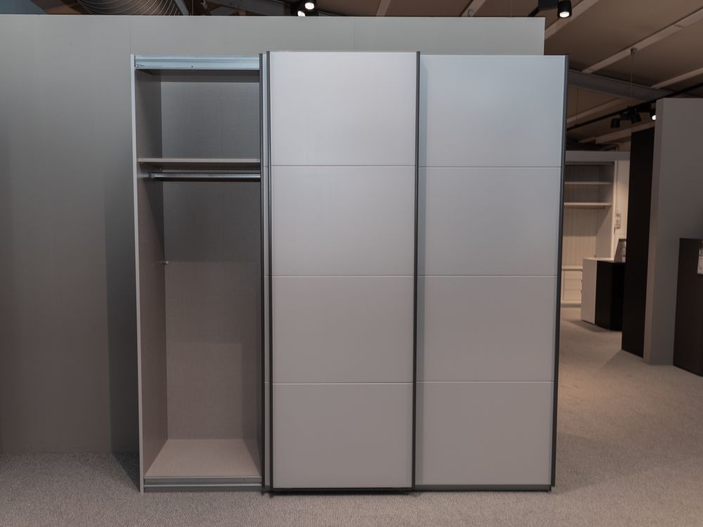 Schuifdeurkast KULMBACH - Grijs RCH KU203ZGGM