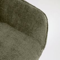 Set 4 stoelen AMIRA - Donkergroen Chenille C-KAV ST AMI