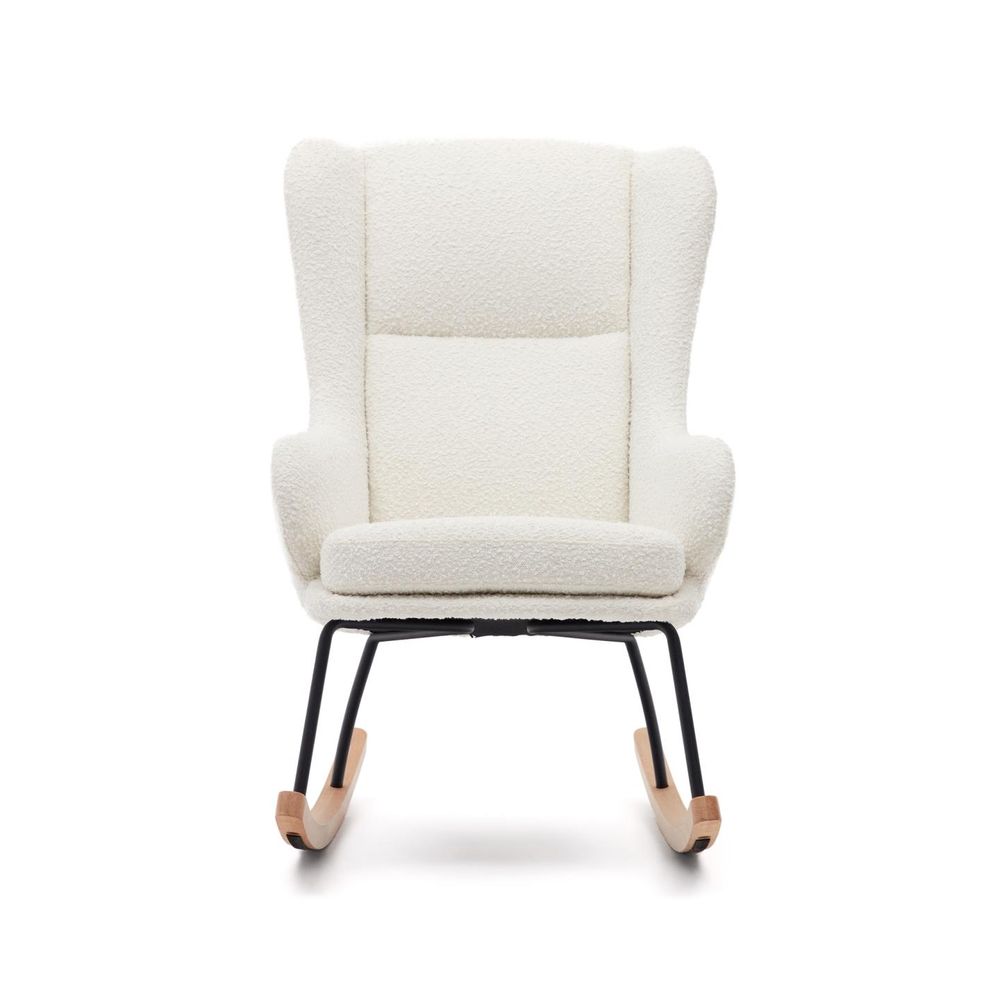 Schommelstoel MAUSTIN - Wit schapenvacht KAV S0900014JJ05