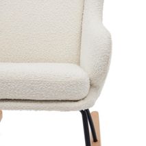 Schommelstoel MAUSTIN - Wit schapenvacht KAV S0900014JJ05