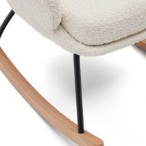 Schommelstoel MAUSTIN - Wit schapenvacht KAV S0900014JJ05