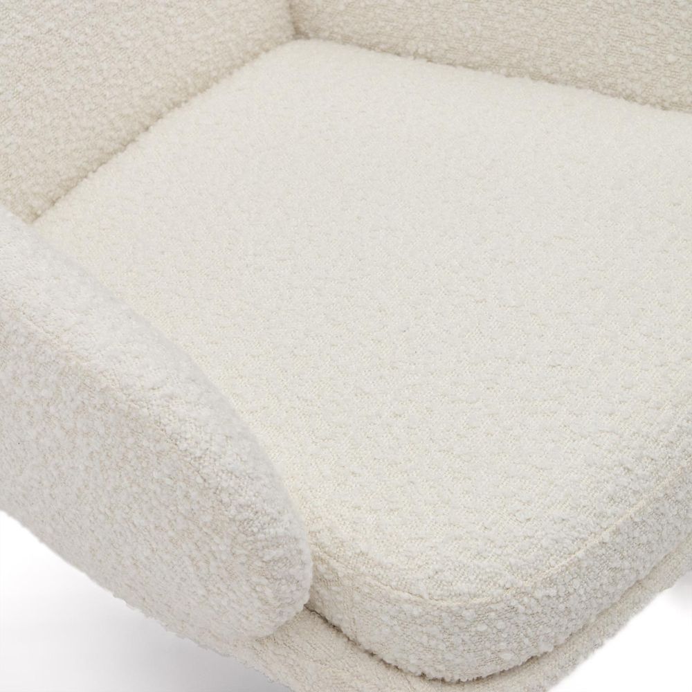 Schommelstoel MAUSTIN - Wit schapenvacht KAV S0900014JJ05