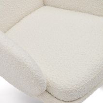 Schommelstoel MAUSTIN - Wit schapenvacht KAV S0900014JJ05