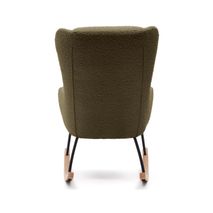 Schommelstoel MAUSTIN - Wit schapenvacht KAV S0900015JJ06