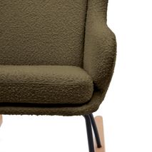 Schommelstoel MAUSTIN - Wit schapenvacht KAV S0900015JJ06