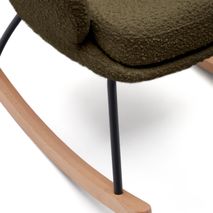 Schommelstoel MAUSTIN - Wit schapenvacht KAV S0900015JJ06