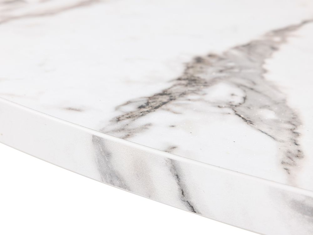 Eettafel rond CERAMIC - Wit marmer EVA-35-000008-CW