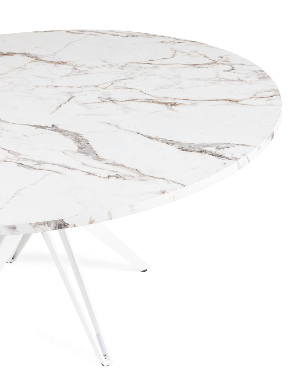 Eettafel rond CERAMIC - Wit marmer EVA-35-000008-CW