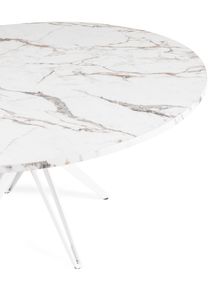 Eettafel rond CERAMIC - Wit marmer EVA-35-000008-CW
