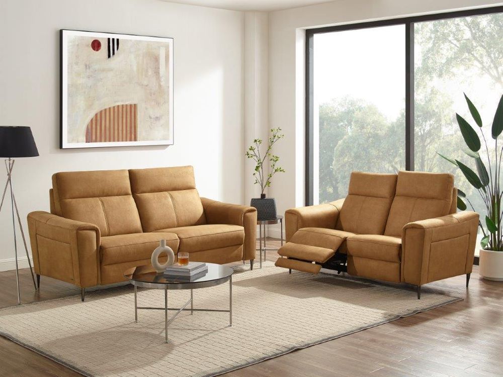 3-zit met 2 elektr. relaxen NEPAL - Cognac MED-22-000054-Z-BC16
