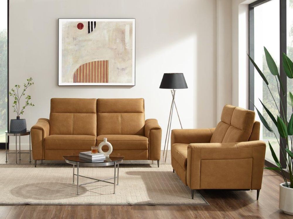 3-zit met 2 elektr. relaxen NEPAL - Cognac MED-22-000054-Z-BC16