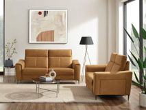 3-zit met 2 elektr. relaxen NEPAL - Cognac MED-22-000054-Z-BC16