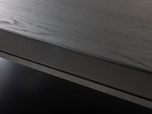 Salontafel GLASGOW - Massief eikenhout/Zwart FDF-18-000060