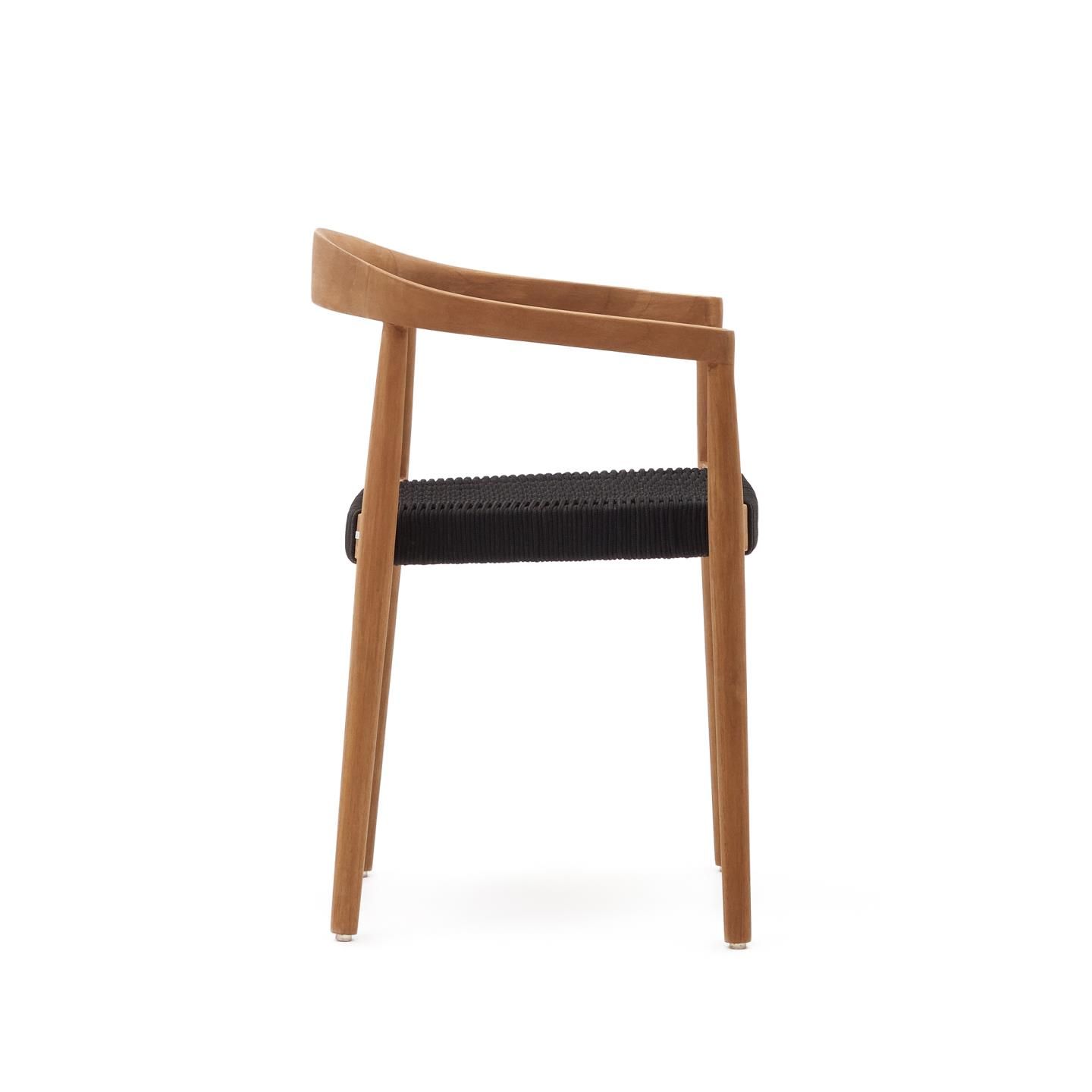 Armstoel YDALIA - Massief teak/Naturel