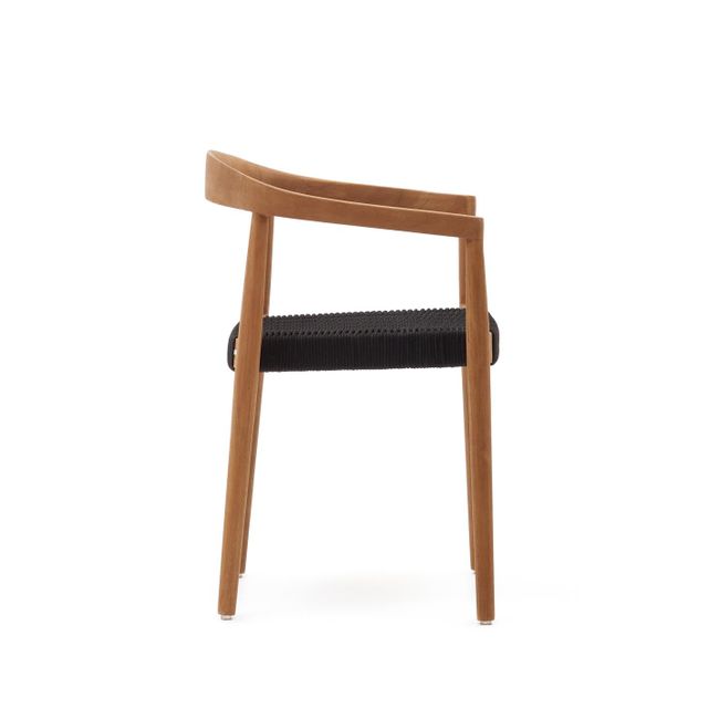 Armstoel YDALIA - Massief teak/Naturel