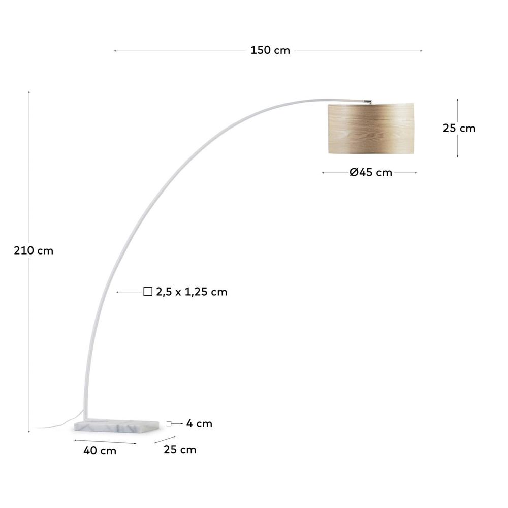 Vloerlamp JUHE - Wit KAV A497M46